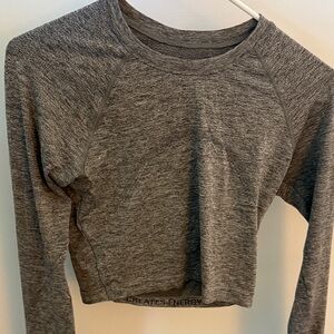 lululemon athletica Heather Gray Long-Sleeve Crew Sweatshirt